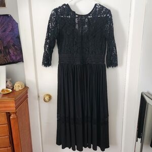 Dex Women's Black Lace Elegant Dress